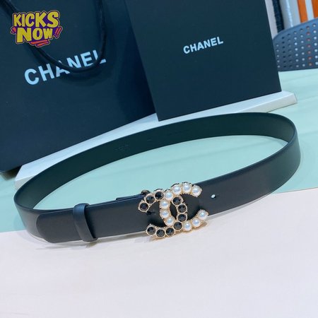 Chanel Black Belt 3.0cm