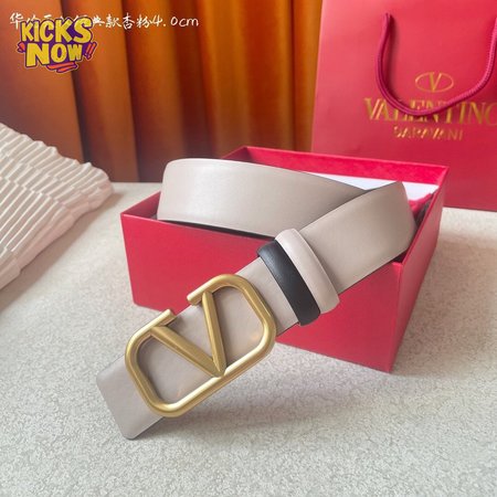 Valentino White Belt 4.0cm