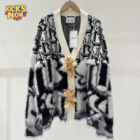 13DE MARZO Jacquard knit Cardigan Sweater