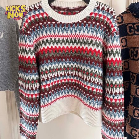 Loro Piana Silk Blend Jacquard Knit Sweater