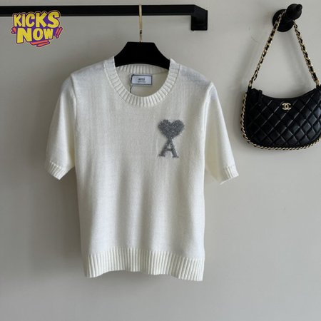 Amiri White Knit T-Shirt