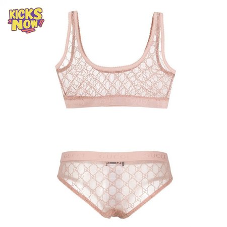 Gucci Pink Two-Piece Swimsuit