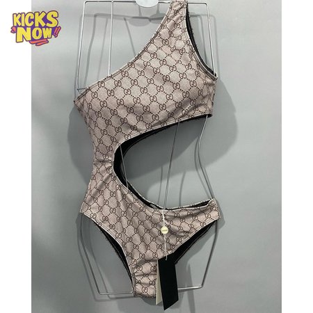 Gucci Waist-Revealing One-Piece Swimsuit