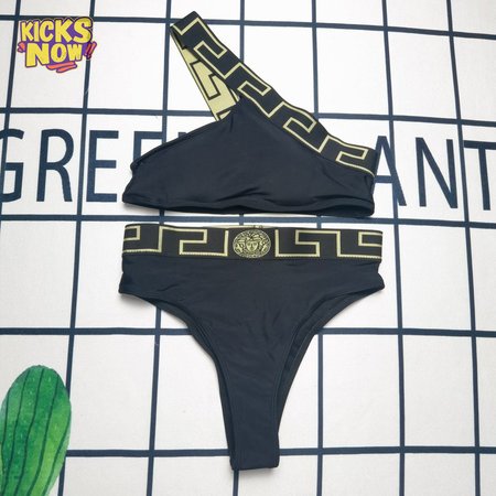 Versace Single Side Sling Two-Piece Swimsuit