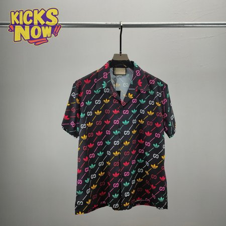 Adidas x Gucci Joint Series GG Trefoil Striped T-Shirt