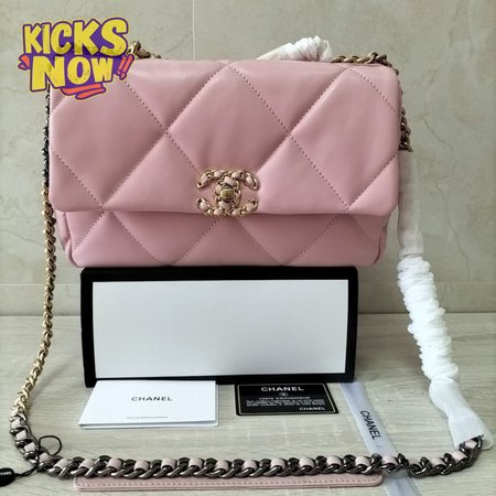 Chanel 19 Handbag Number AS1160 Pink 26cm