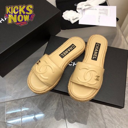 Chanel Casual Style Leather Party Style Elegant Sandals