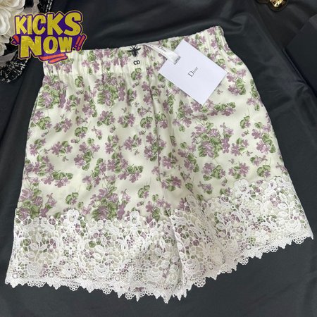 Christian Dior Shorts Pink Cotton And Silk Poplin