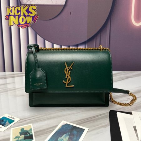 Saint Laurent Sunset Medium Textured leather Shoulder Bag