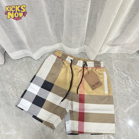 Burberry Check Drawcord Swim Shorts Men's Archive Beige