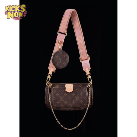 multi pochette accessoires monogram rose clair