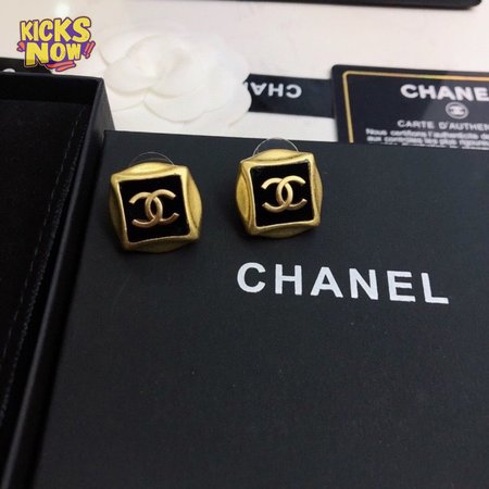 Chanel CC Square Clip Earrings