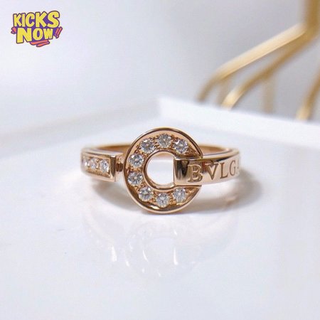 Bvlgari Diamond Ring K18rg Rose Gold
