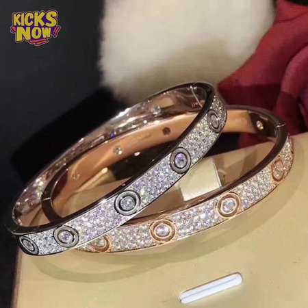 Cartier Love Bracelet 18k White Gold Diamonds