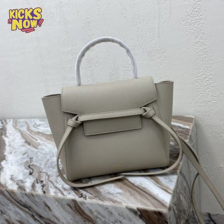 Celine Belt Nano Bag In Grained Calfskin