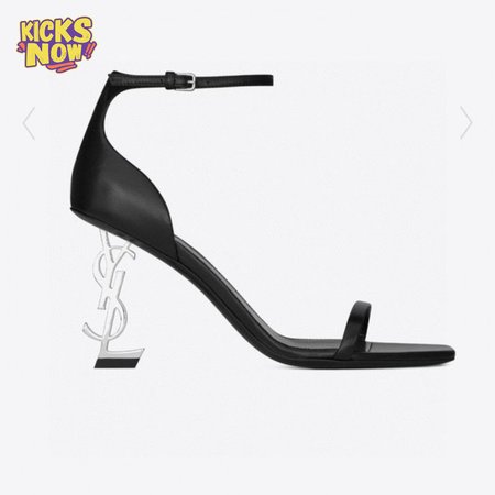 Saint Laurent YSL Opyum Sandals In Smooth Leather