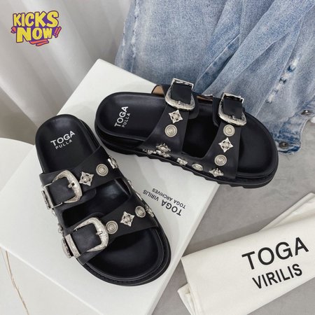 Toga Pulla Buckle Slider Sandal