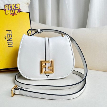 Fendi C'mon Nano White Leather Charm