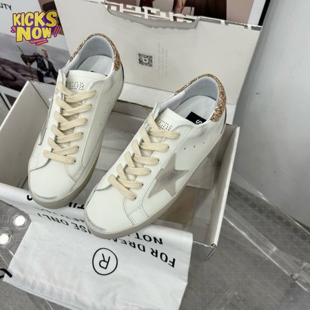 Golden Goose Superstar Leather & Glitter Sneaker