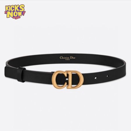 Dior Saddle Belt 20mm Black Smooth Calfskin