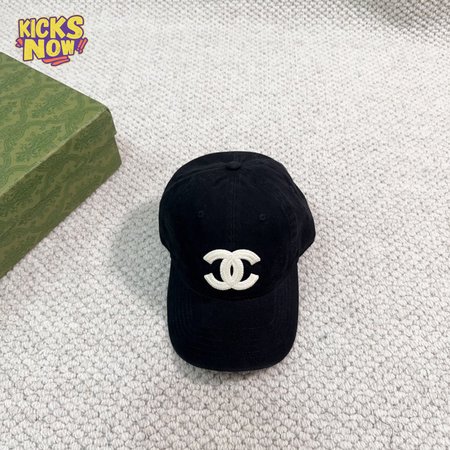 Chanel Cotton CC Cap Hat Black