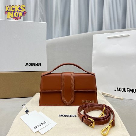 Jacquemus Le Grand Bambino Crossbody Flap Bag Light Brown