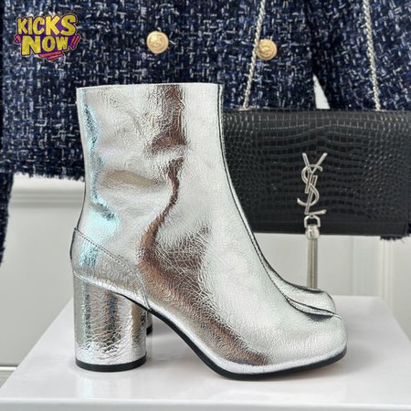 Maison Margiela Silver Metallic Ankle Boots