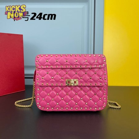 Valentino Garavani Rockstud Spike Foldover Top Shoulder Bag