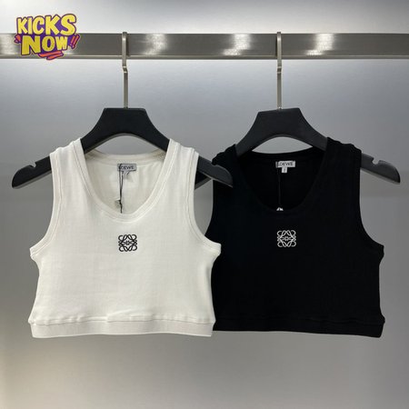 Loewe Cropped Anagram Tank Top in cotton