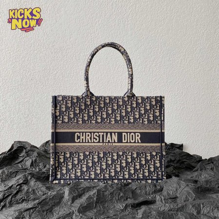 Dior Book Tote Oblique Navy Blue