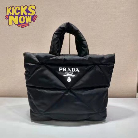 Prada Re-Nylon Padded Tote Bag Black 2VG082