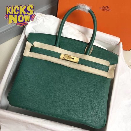 Hermes Birkin 30 Etoupe Togo Birkin Gold Taupe Bag Green