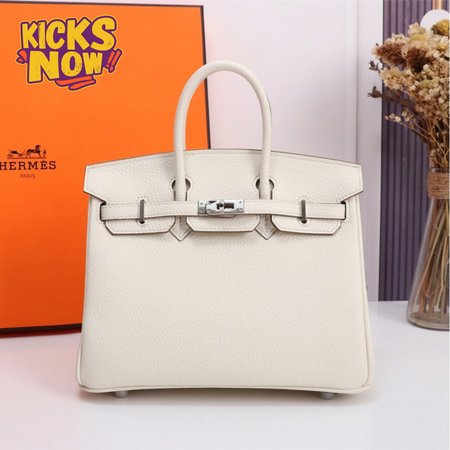 Hermes Birkin 30 White Clemence Palladium Hardware
