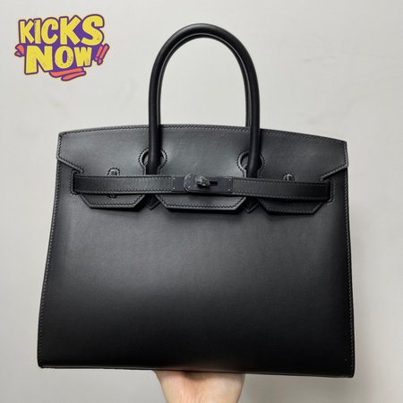 Hermes Birkin 35cm SO Black Box Black Hardware
