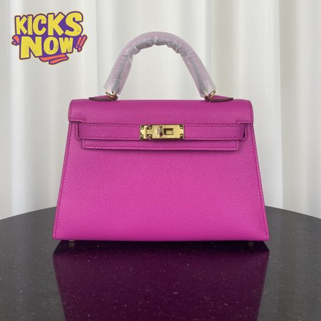 Hermes Mini Kelly 20 II Rose Pourpre Bag