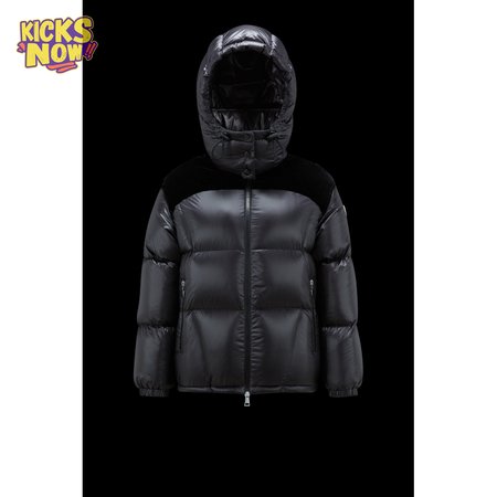 Moncler Meandre Short Down Jacket Black White