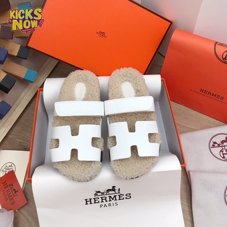Hermes Chypre Sandal White
