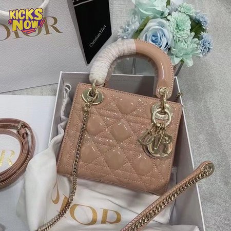 Dior Patent Cannage Lady Dior Red