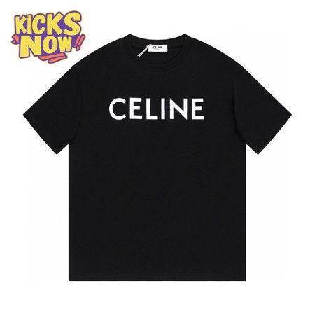 Celine Loose T-Shirt In Cotton Jersey Black / White XS-2XL