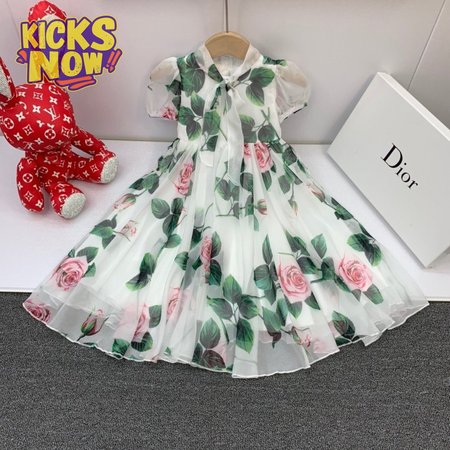 Dior Kid's Floral Dress