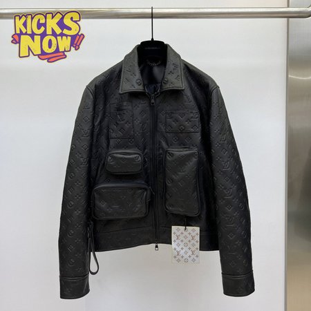 monogram embossed utility jacket 1a5ztj s-2xl