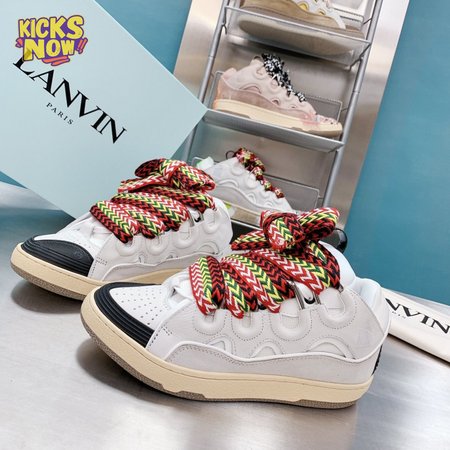 LANVIN Curb sneakers white DRA2-A2000 Size 35-45