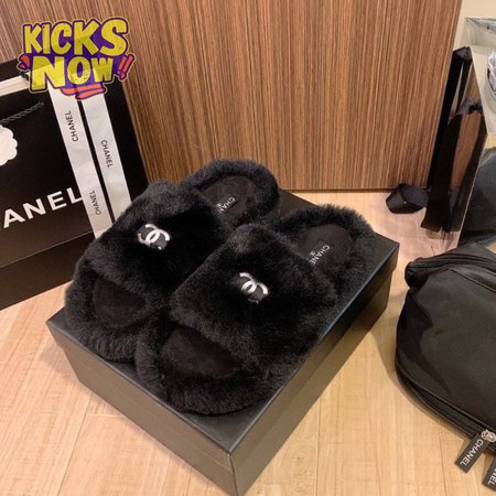 Chanel Slippers Black 34-40