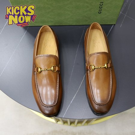 Gucci Jordaan Leather Loafer Brown 38-44