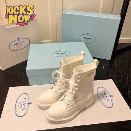 Prada Brushed-Leather Boots 35-40