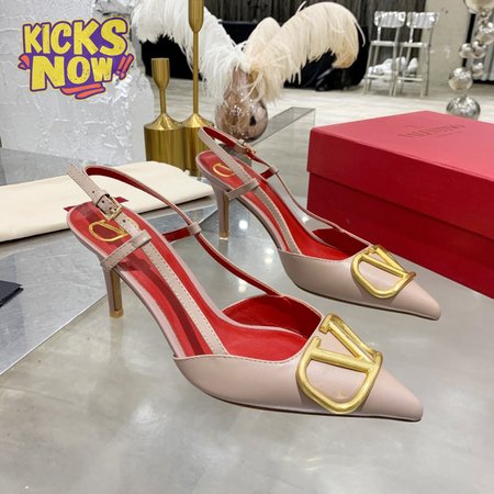 Valentino Vlogo Signature Calfskin Slingback Pump Poudre 35-39